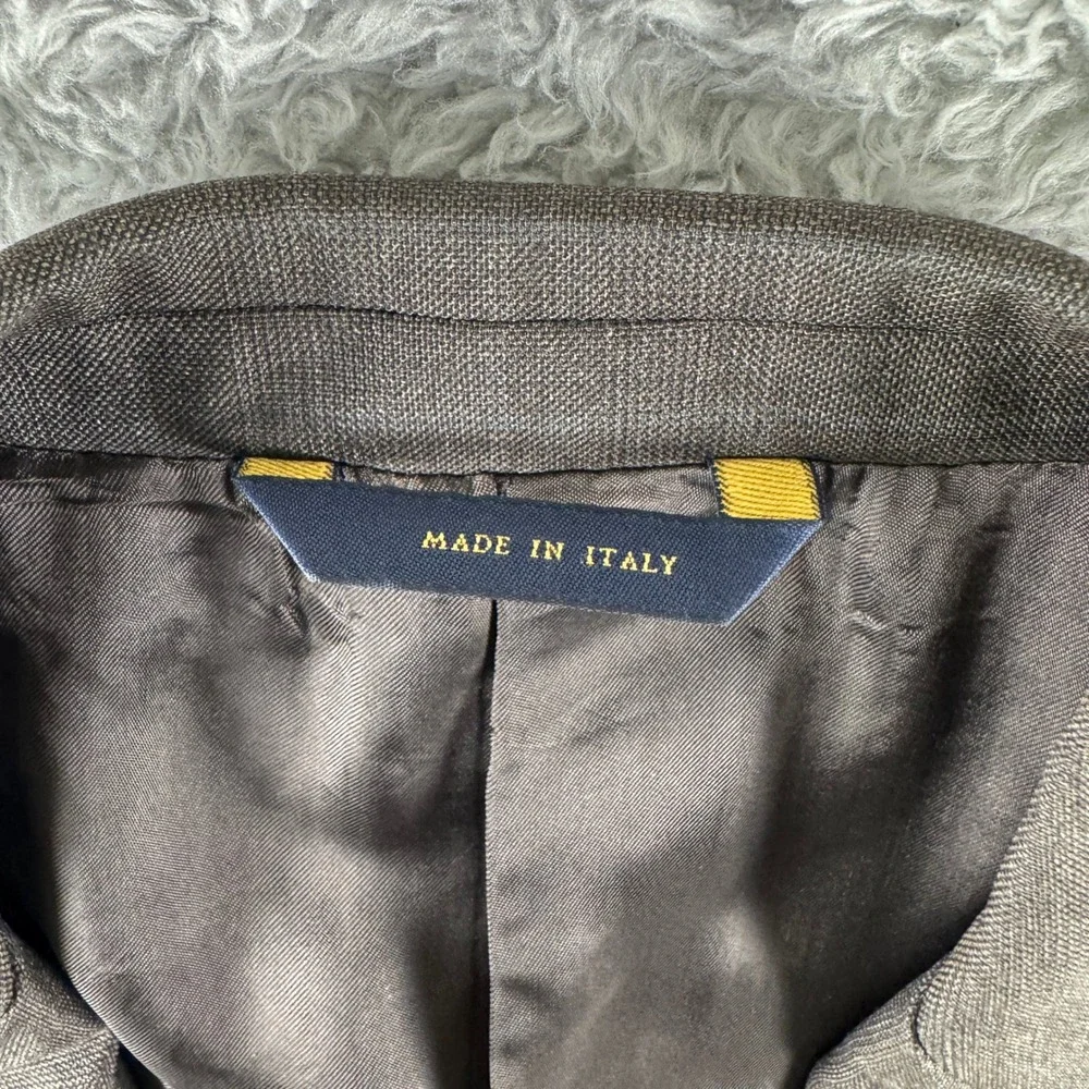Brooks‎ Brothers 1818 Madison Brown Wool Sport Coat Blazer 43R Made in Italy